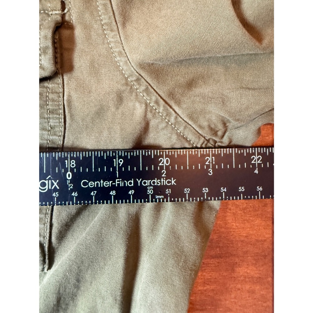 GAP Utility Jacket Women Medium Olive Green Cotton Military Field Coat - Picture 4 of 6